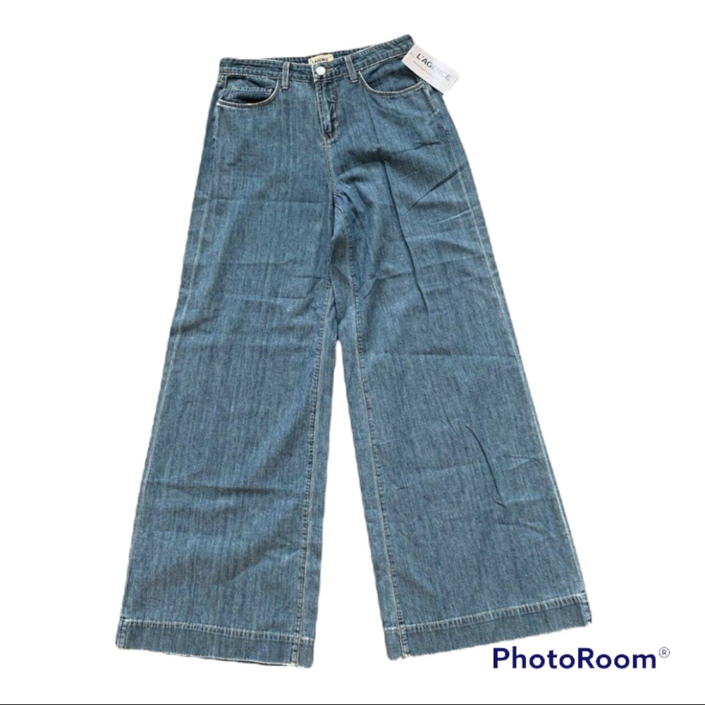 L'Agence Isla Jeans Wide Leg High Waist Edgy 25